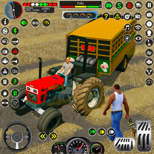Indian Tractor Farming 3D Sim logo