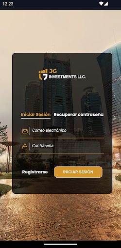Android application JG Investments screenshort