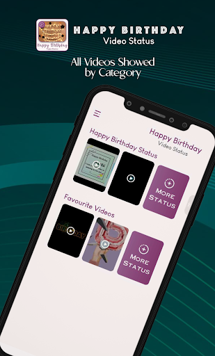 Android application Happy Birthday Video Status screenshort
