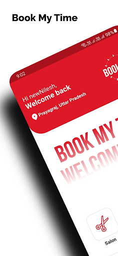 Android application BookMyTime screenshort