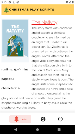Android application Christmas Play Scripts screenshort