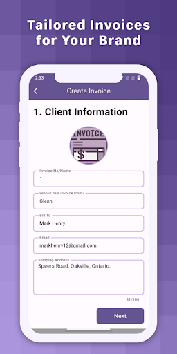 Swift Invoice Screenshot 3 - AppWisp.com