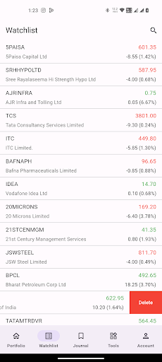 Seadoe - Paper Trading App Screen 2