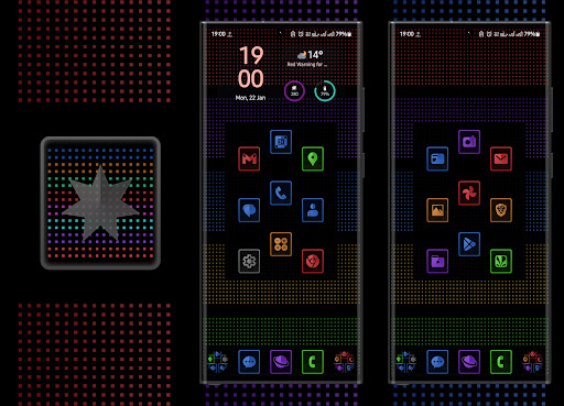 Screenshot of Vertical Glitz Icon Pack