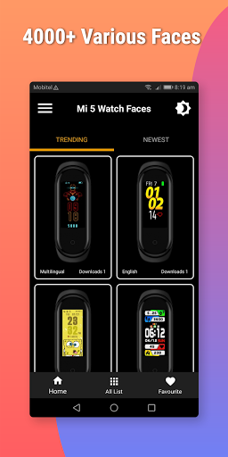Android application Mi Band 5 Watch Faces - For Xi screenshort