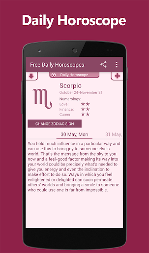 Android application Free Daily Horoscopes screenshort