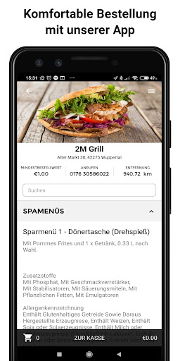 Android application Café Frau Schneider screenshort