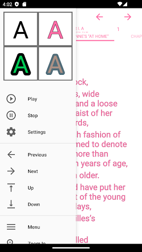 Android application zBook: Jacqueline screenshort