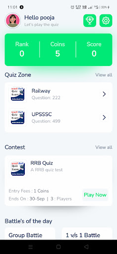 Android application Quiz Mind: Mock test & Quizzes screenshort
