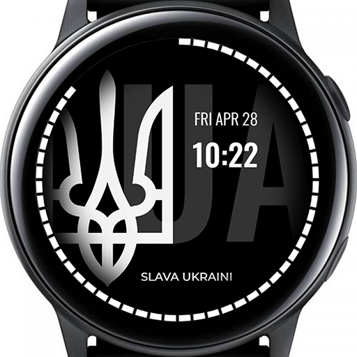Slava Ukraini watch face logo