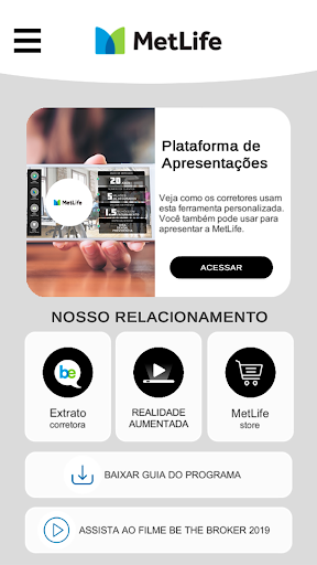 Android application Be MetLife screenshort
