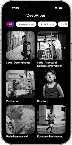 Android application DeepVibes - App For Caregivers screenshort