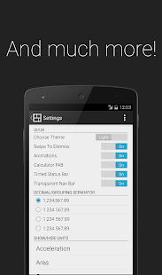 S Converter - Unit Converter Screenshot