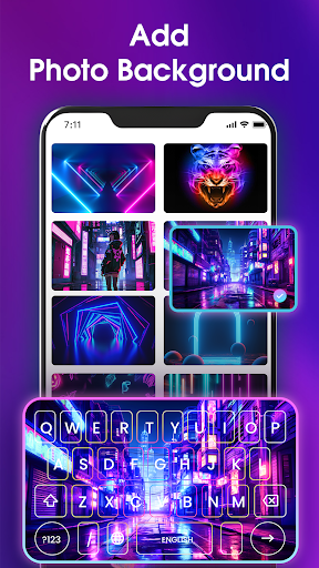 Neon LED Keyboard: RGB & Emoji screenshot 4
