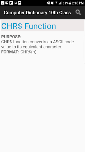 Computer Dictionary 10th Class Screen 3