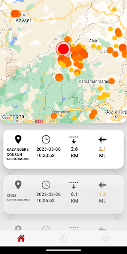 eDeprem - Dinamik Haritalar Screen 2