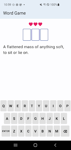 Android application word match screenshort