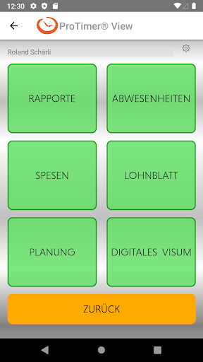Android application ProTimer® View screenshort