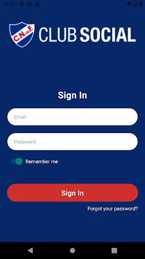 Android application Nacional Club Social screenshort