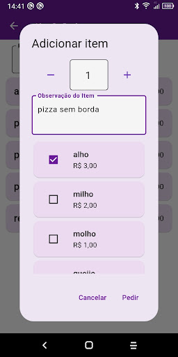 ComandasApp Screen 3