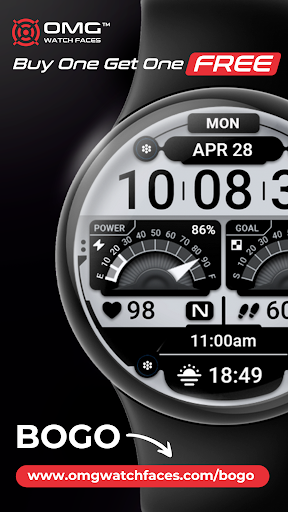 OMG 355 Digital Watch Face