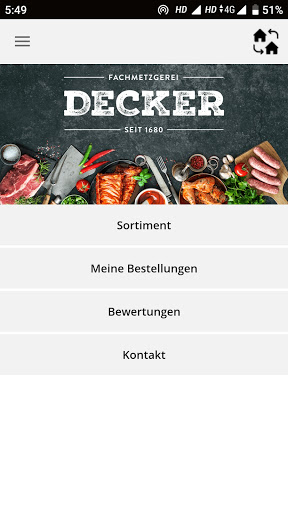 Metzgerei Decker Screen 2