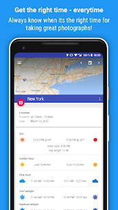 Blue Hour (calculadora de fotografia solar) APK corrigido 1