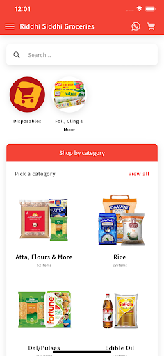 Android application Riddhi Siddhi Groceries screenshort