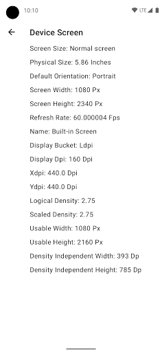 Device Info Screen 3