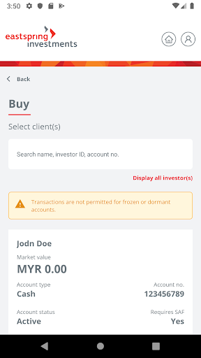 myEastspring Screen 2