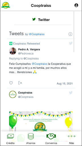 Android application Cooptraiss screenshort