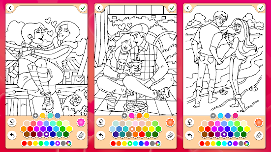 Valentines love coloring book 16.9.4 screenshots 15