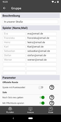 Doppelkopf Schreiber Screen 2