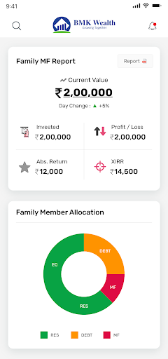 Android application BMK Wealth screenshort