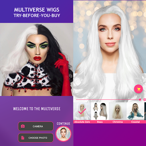 Android application Try On MV Wigs screenshort