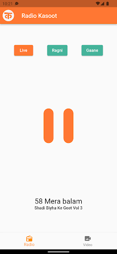 Android application Radio Kasoot screenshort