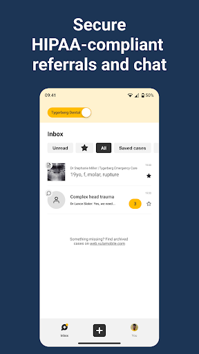 Android application Vula Medical Referral screenshort