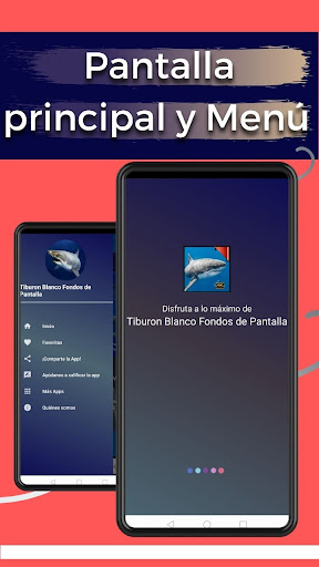 Android application Tiburon Blanco Fondos Pantalla screenshort