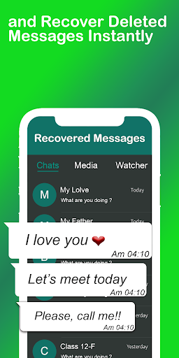 Waps:Recover Deleted Messages Screen 2