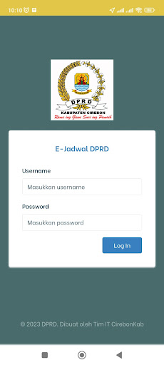 Android application E-Jadwal DPRD screenshort