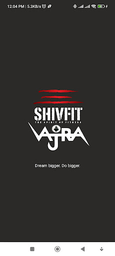 Android application ShivFit Vajra screenshort