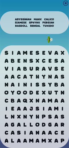 Android application Cat Word Search screenshort