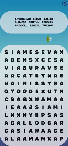 Cat Word Search - Screenshot 1