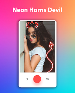 Neon Horns Devil Photo Editor - Neon Devil Crown  Screenshots 5