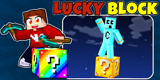 Lucky block mod for Minecraft