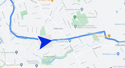 Android application Satnav Cycle Routes – York screenshort