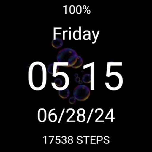 Bubbles Colorful Fun Watchface logo