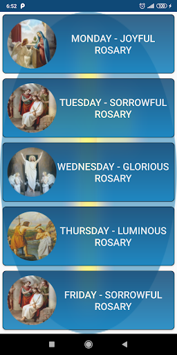 Android application The Holy Rosary English Audio screenshort