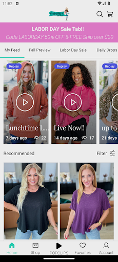 Android application Comfortably U Boutique screenshort