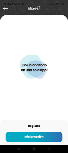 Android application 3fixes Prestador screenshort